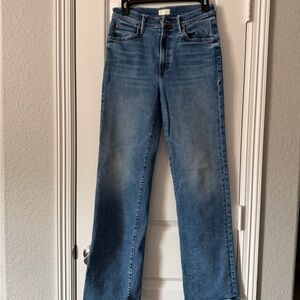 MOTHER Straight Leg Blue Jeans